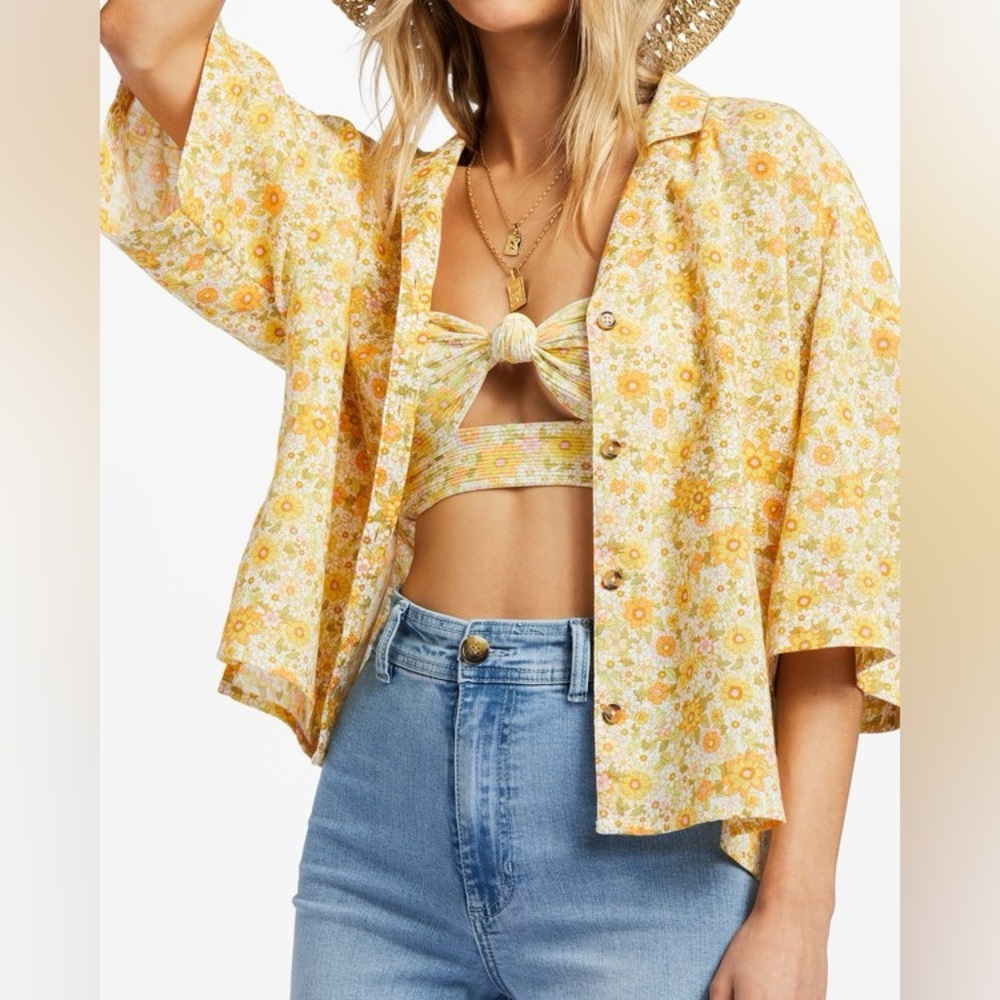 NWT Billabong All Good Top S